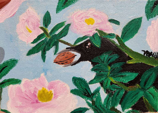 Crow with a Walnut