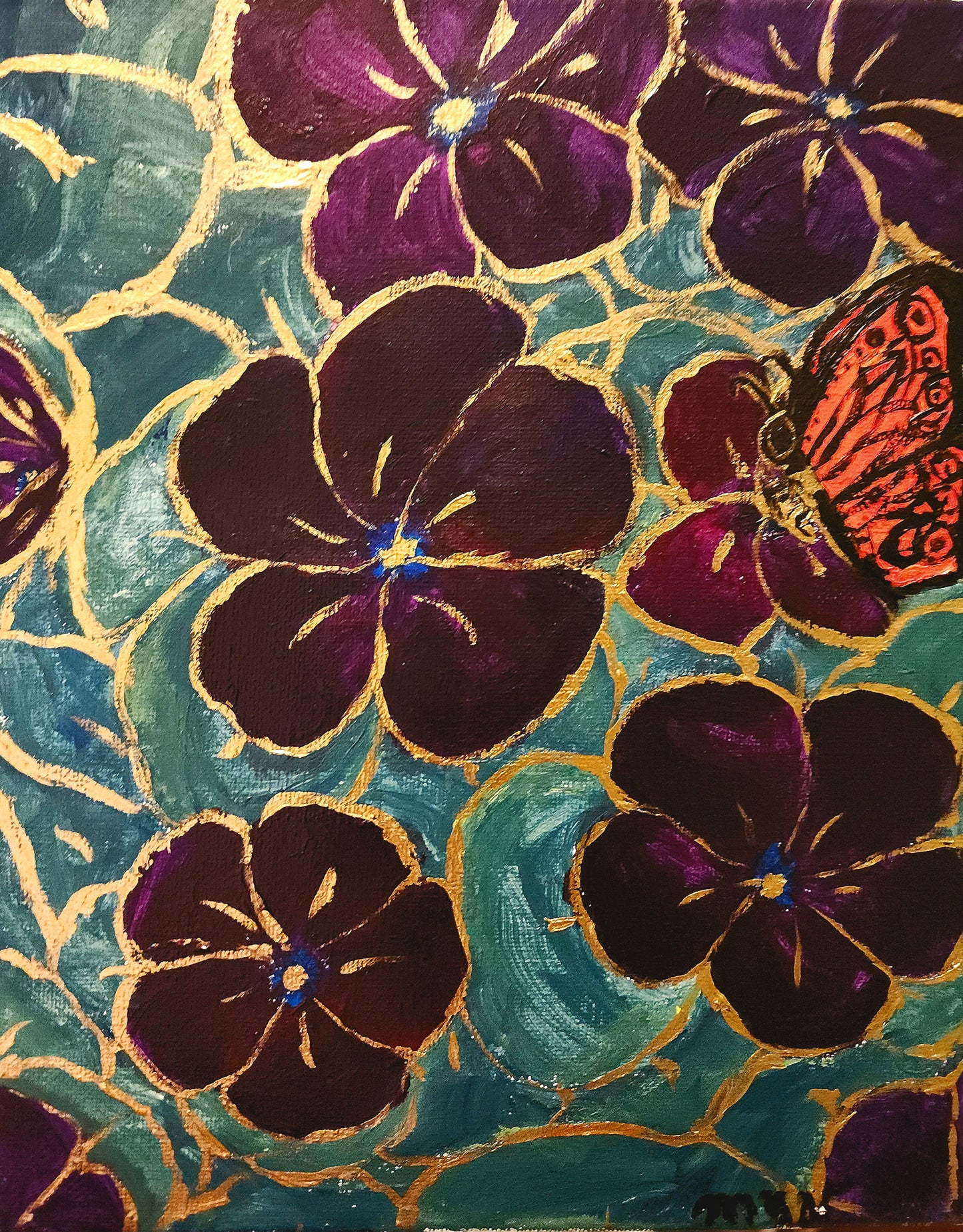 Butterfly in the Flowers