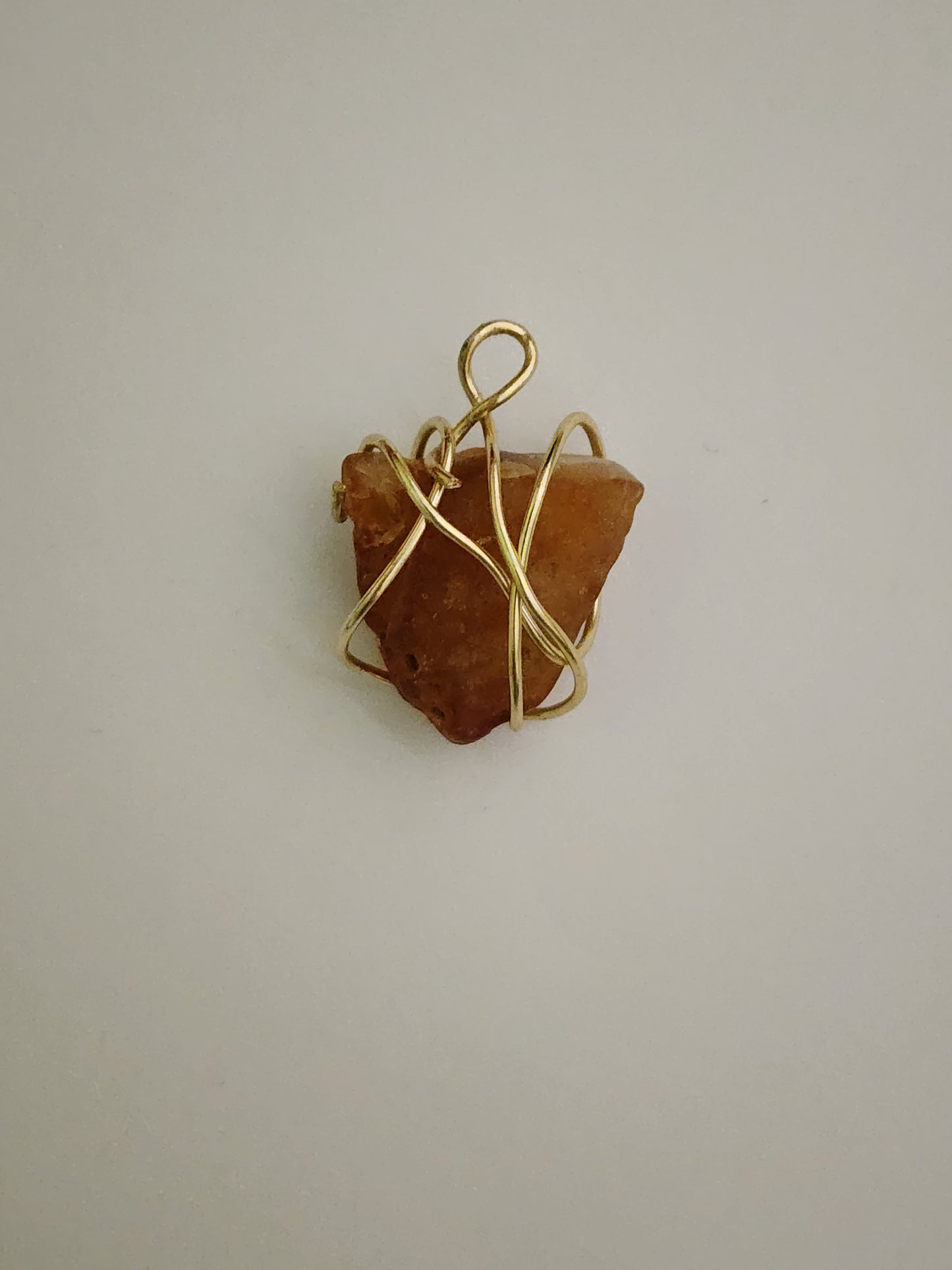 Messy Wired Rock Pendant