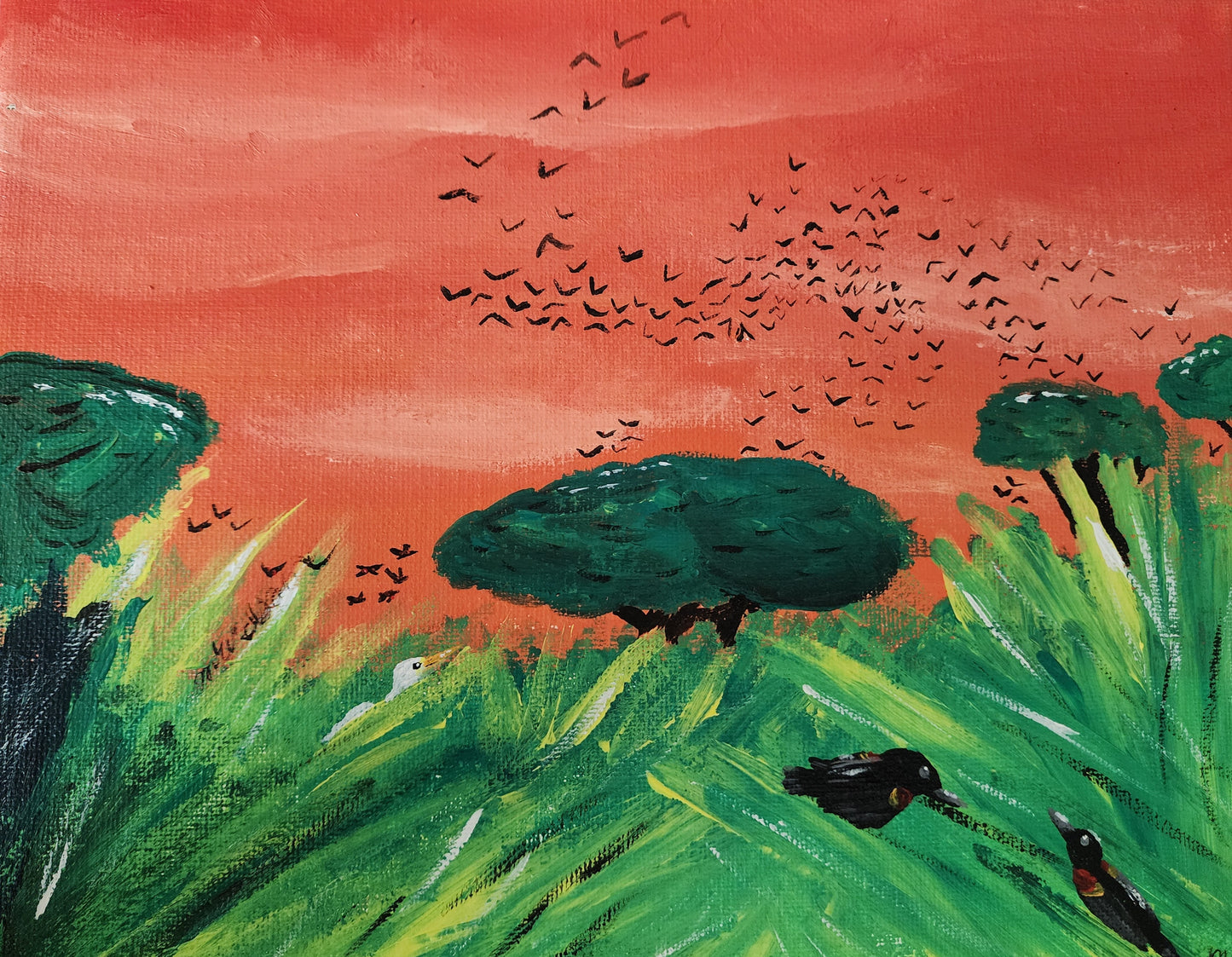 Birds In the Marshes Hangable