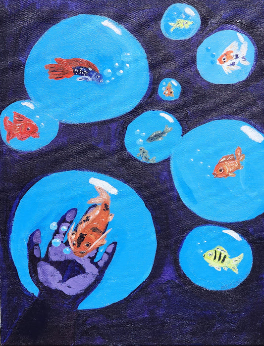 Fish in Bubbles