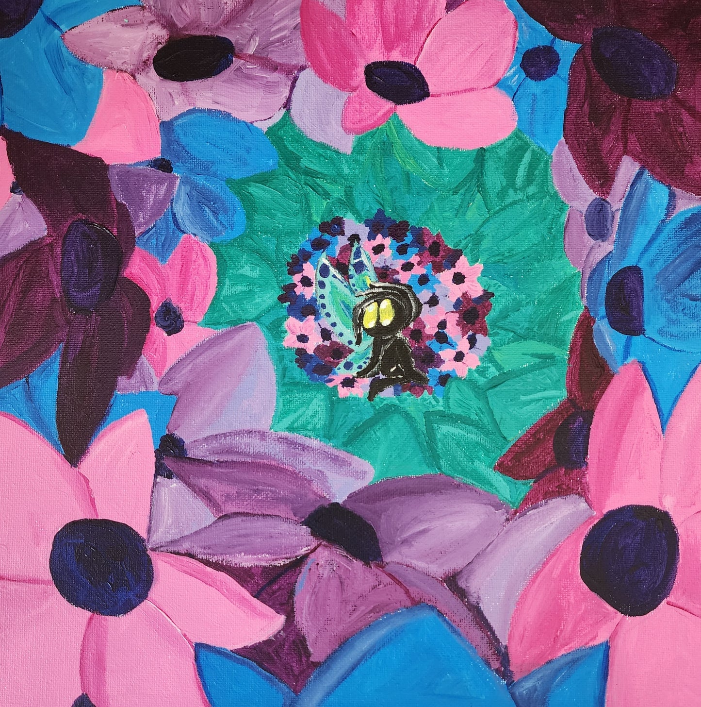 Fairy in a Flower Bush